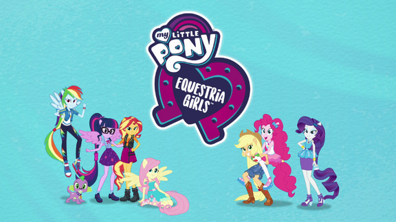 Equestria Girls Digital Series logo and group shot