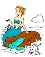 WENDY FROM JAKE N NEAVERLAND PIRATES AS MERMAID [ PART HUMAN PART BLUE WHALE = TAIL ] [ AFRICA ]