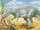 Albertosaurus-splash and bubbles prehistoric