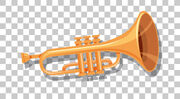 Trumpet-isolated-on-transparent-background-free-vector