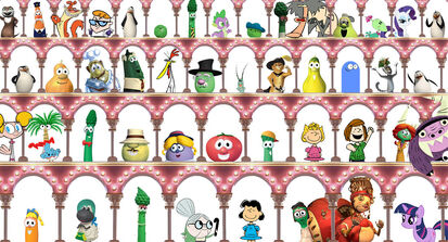 Weird characters as muppets by themrramonlle-d82ekq6