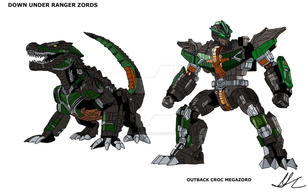 Power Rangers-Crocodile Bite preview 1 | New ideas by Matt Weaver