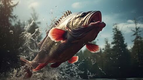Fish-as-they-leap-out-water-with-remarkable-precision-catching-insects-midair-their-agility-speed-are-full-display-generated-by-ai 727385-4352