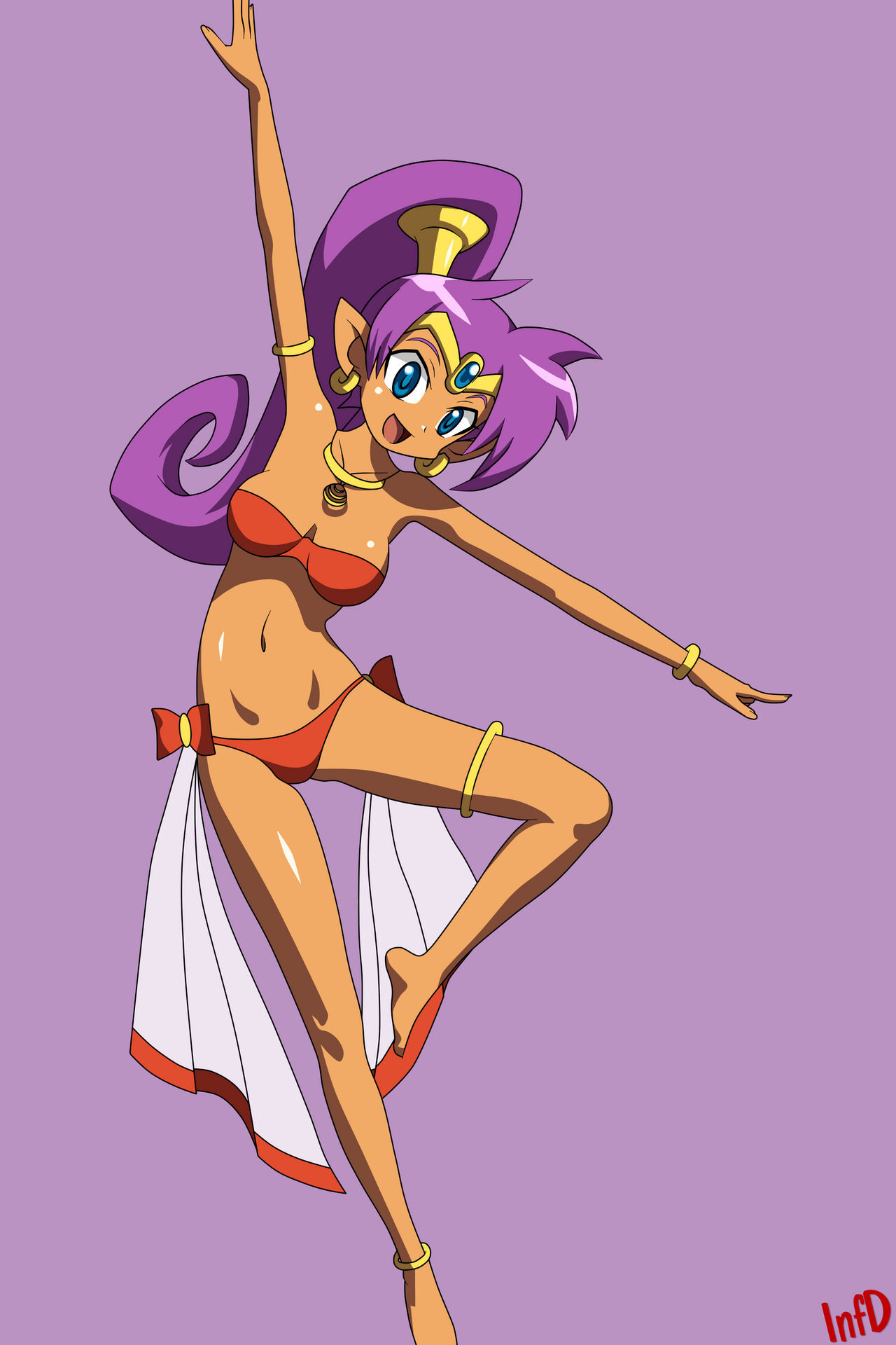 Shantae ~ Sad cat dance. (By @DatwonDoude) : r/Shantae