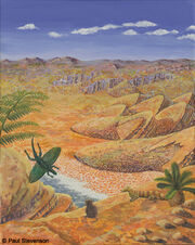 Late triassic scene
