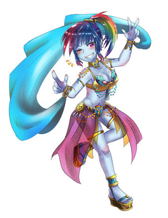 Rainbow Dash S Belly Dance From Mlp E Girls Parting The Veil New Ideas Wikia Wiki Fandom Belly dance anime assassins neon with angelys & jenna rey. rainbow dash s belly dance from mlp e