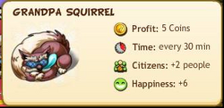 Grandpa squirrel reward