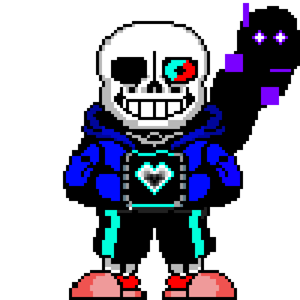 sans minecraft pixel art(i think i made the width 1 pixel short i