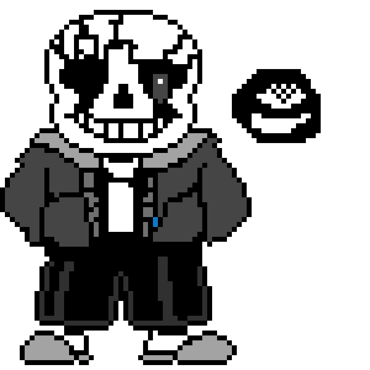 Pixilart - Undertale - Sans. by Antimonyuser