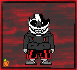 Pixilart - Slash (WarTale. Sans AU) by WhiteandRed