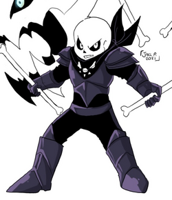 Just An Undertale Blog — Skeles with hair _____ Cross!Sans