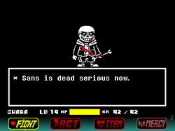 Dusttale Murder Sans Fight by FDY phase 1-2 (phase 3 FAIL), Undertale  Fan-Game