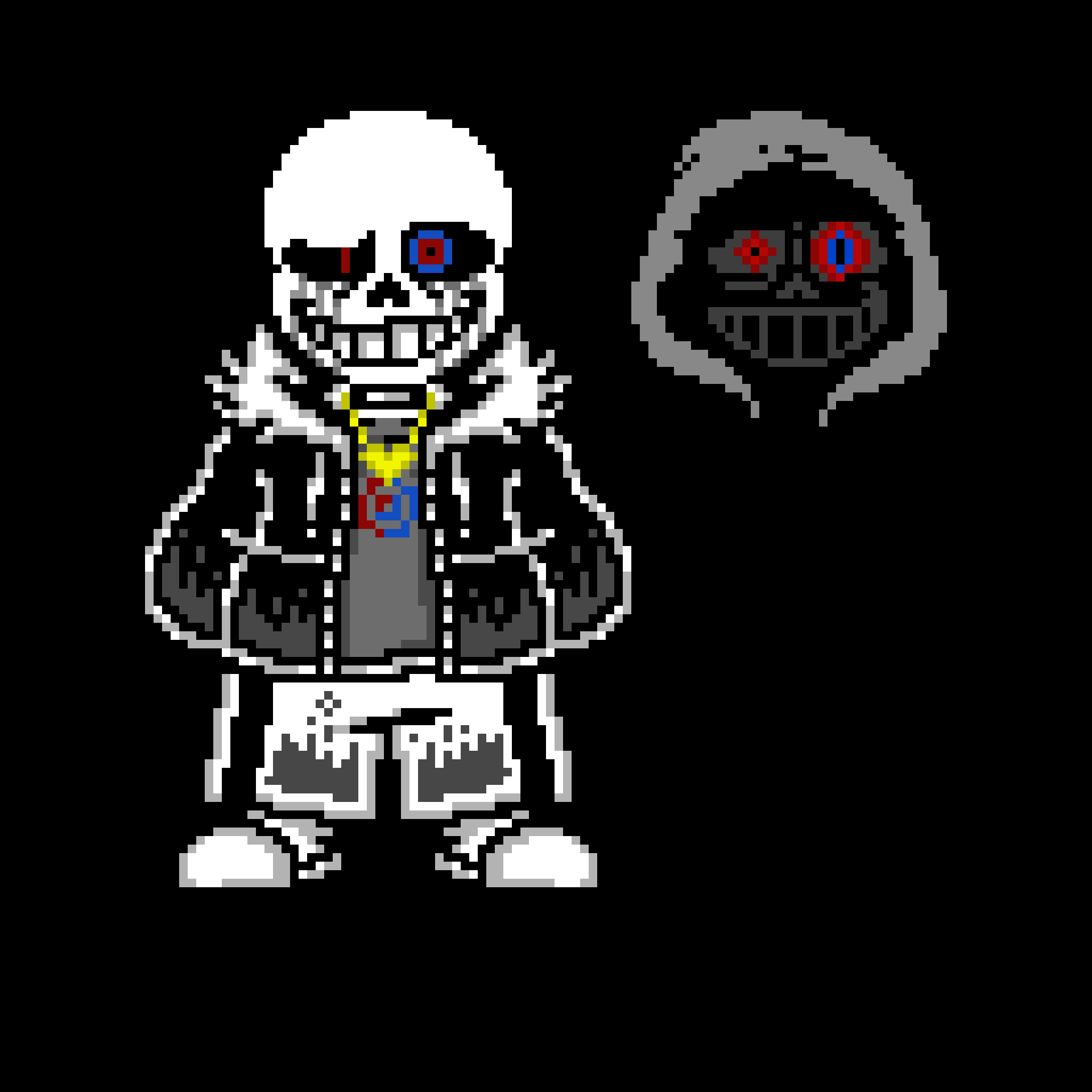 Au Pixel art(horrortale sans)