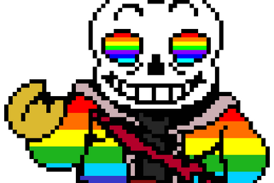 Pixilart - ink sans phase 4 by Rainbow-guy