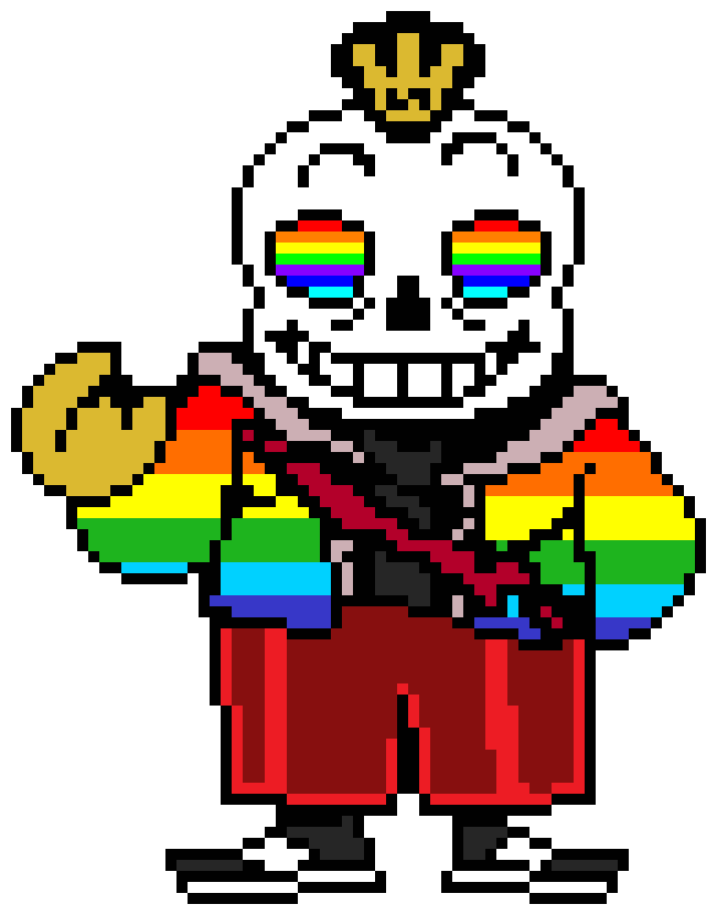 The final update on my pixel art of all Ink Sans phases : r/Undertale