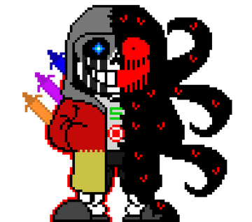 Pixilart - Ink Sans Battle Sprite by Anonymous