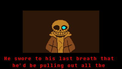 There needs to be last breath sans in aut. I was holding someone then  realized how cool that looked. : r/AUniversalTime