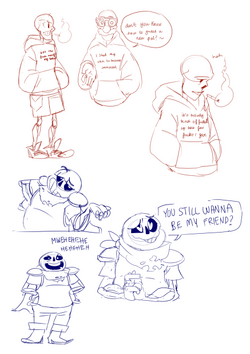 Hiatus -- on X: Since we're all loving creepy wiki Sans, I propose we  return to simpler times and embrace all horror themed AUs. I bring an  offering of UnderswapWorld Blue.