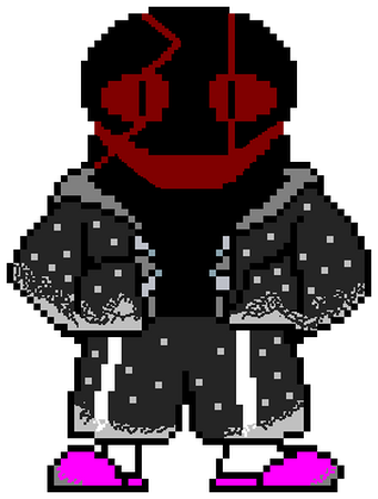 I edited my Sans pixel art to be Genocide Sans : r/Undertale