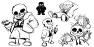 Sans art by temmie chang