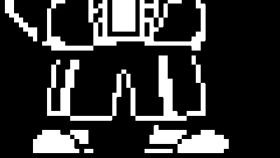 Fallen vhs sans pixel art