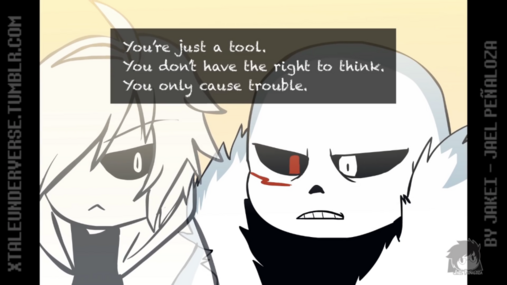 The end of the fight between Nihontale!Sans and Cross/Xtale!Sans :  r/Undertale