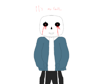 Llamaboss0 ❗️(Comms Open) ❗️ on X: Canon finds out about his canon  counterpart. He is confused. #VhsSans #Undertale  /  X
