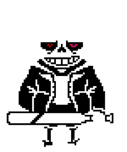 Pixilart - Sans battle sprite *fixed* by MrLFG