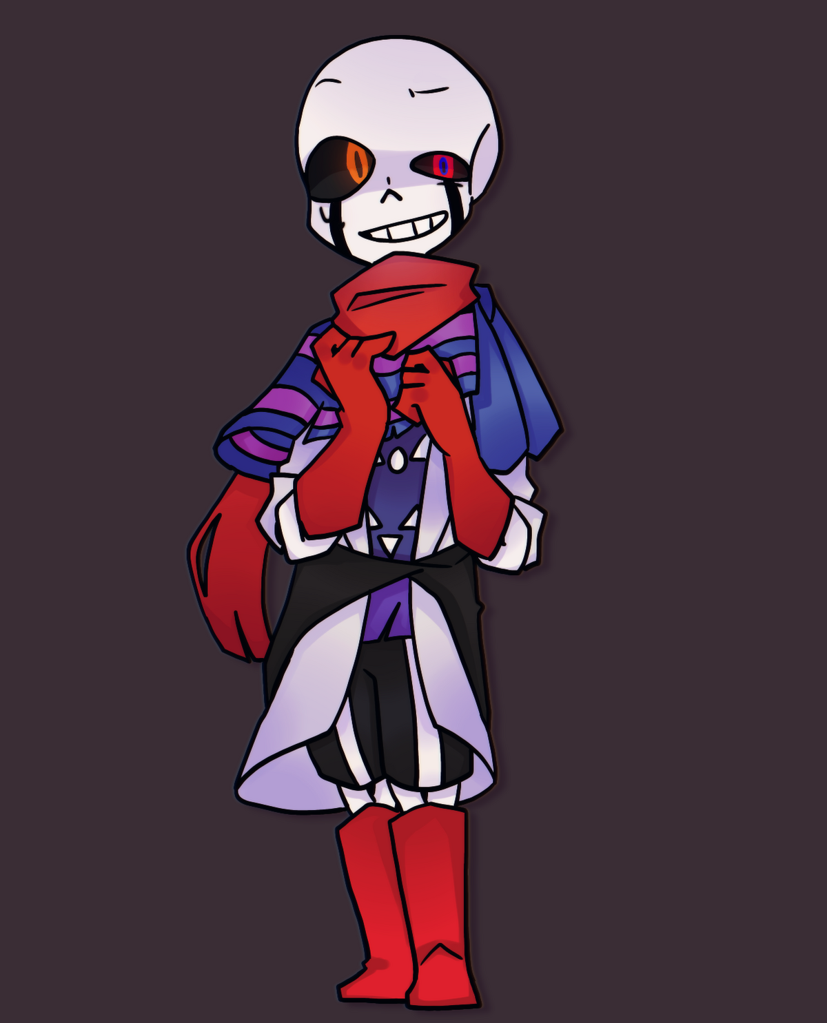 I updated my Sans OC's Wiki page and added his lore and AU lore ! :  r/UndertaleAU