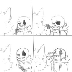 Canon Killer!Sans Facts! // AmIsChill (mostly art ;-;) 