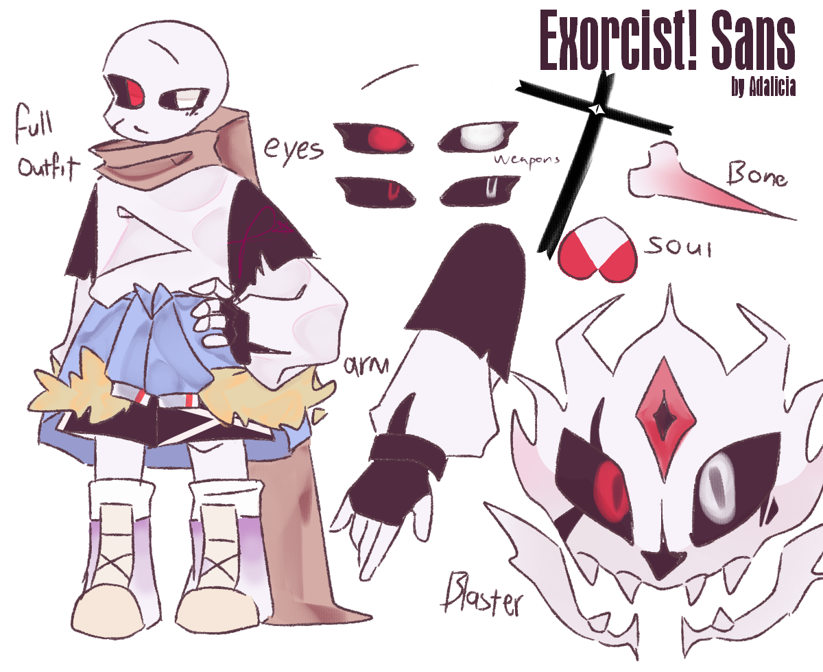 Exorcist! Sans | New Undertale Fanon AU Wiki | Fandom