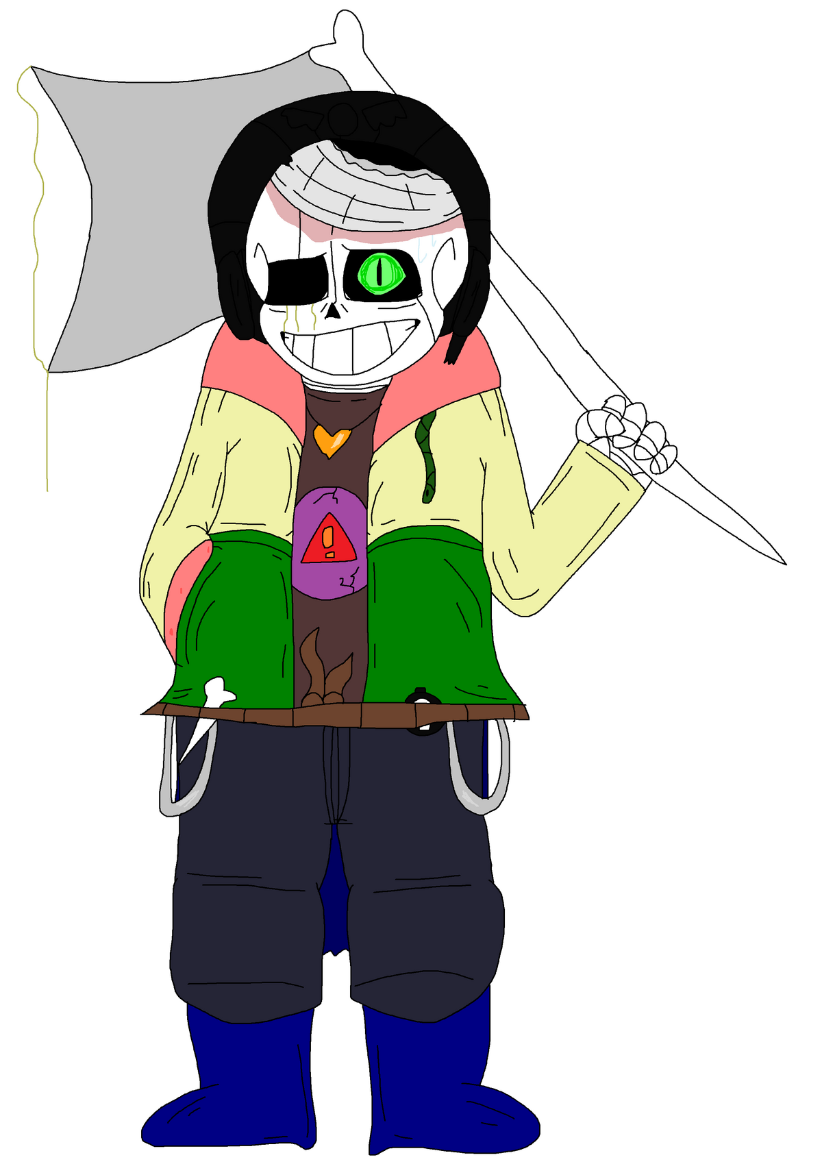 HorrorTale Sans (Canon and Fanon Design) by Mlarko on DeviantArt