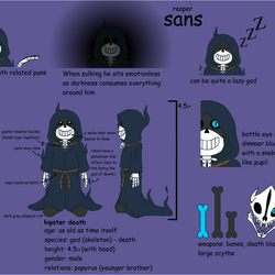 Reaper!Sans, New Undertale Fanon AU Wiki