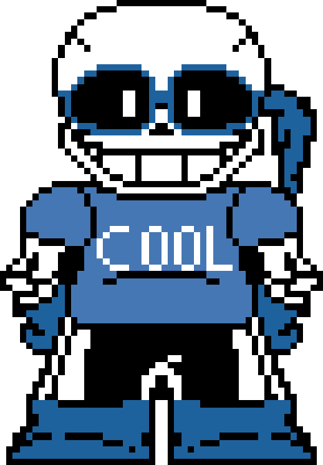 Pixilart - TS!Underswap Sans (Battle) by AmazinG