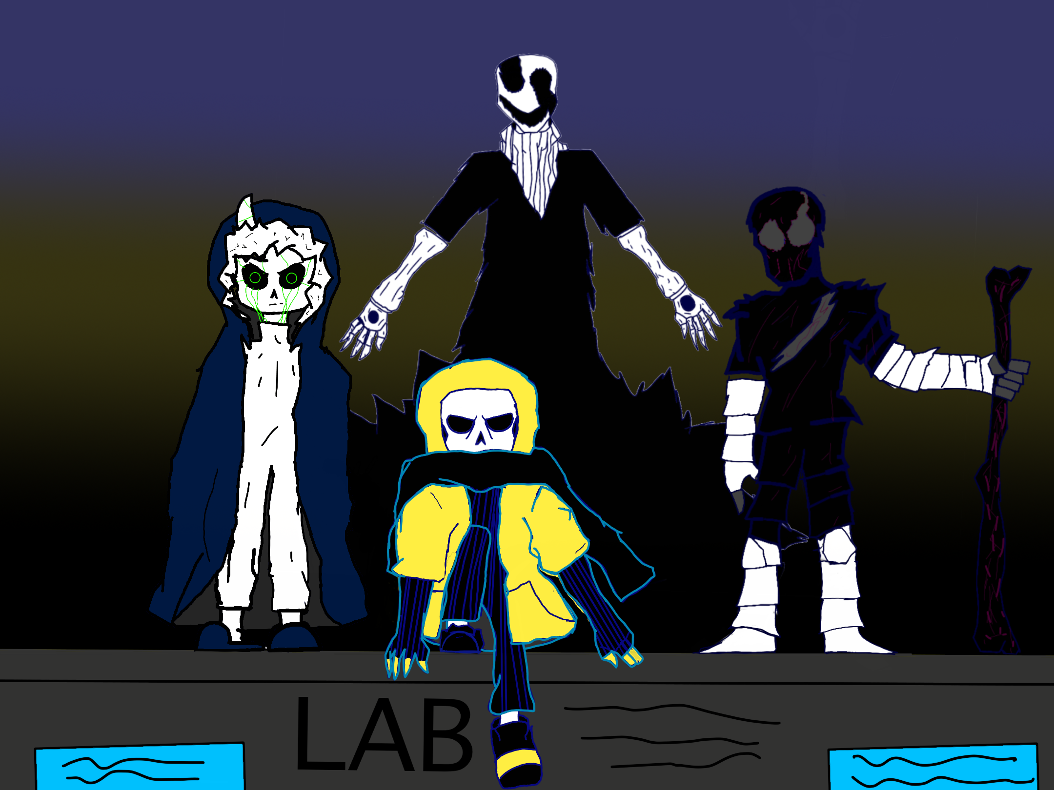 Sans Final Boss Undertale nightmare sans Project by Key Set