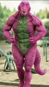 Barney the dinosaur got an anime makeover #barney #barneythedinosaur #... |  TikTok