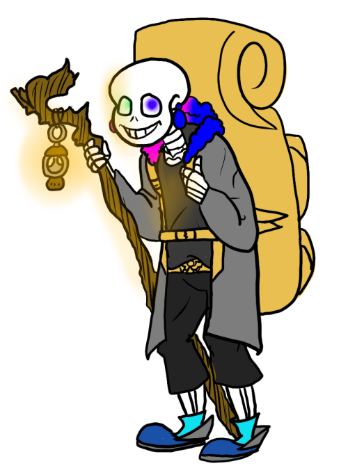 Just An Undertale Blog — Skeles with hair _____ Cross!Sans