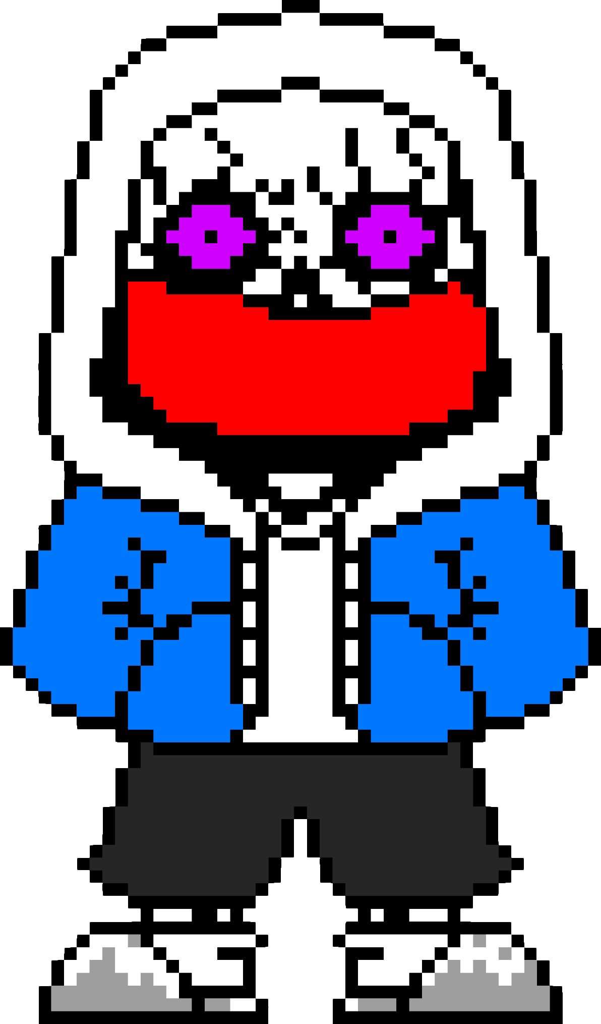 Dust Sans and Dustdust Sans Battle Sprites Revamp by