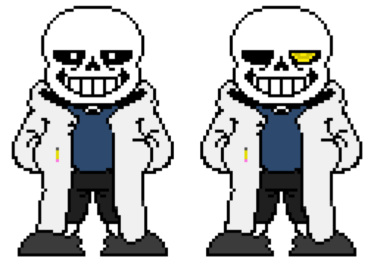 Evil Sans Sprite (Requested by sans the au nerd and also my take on it)