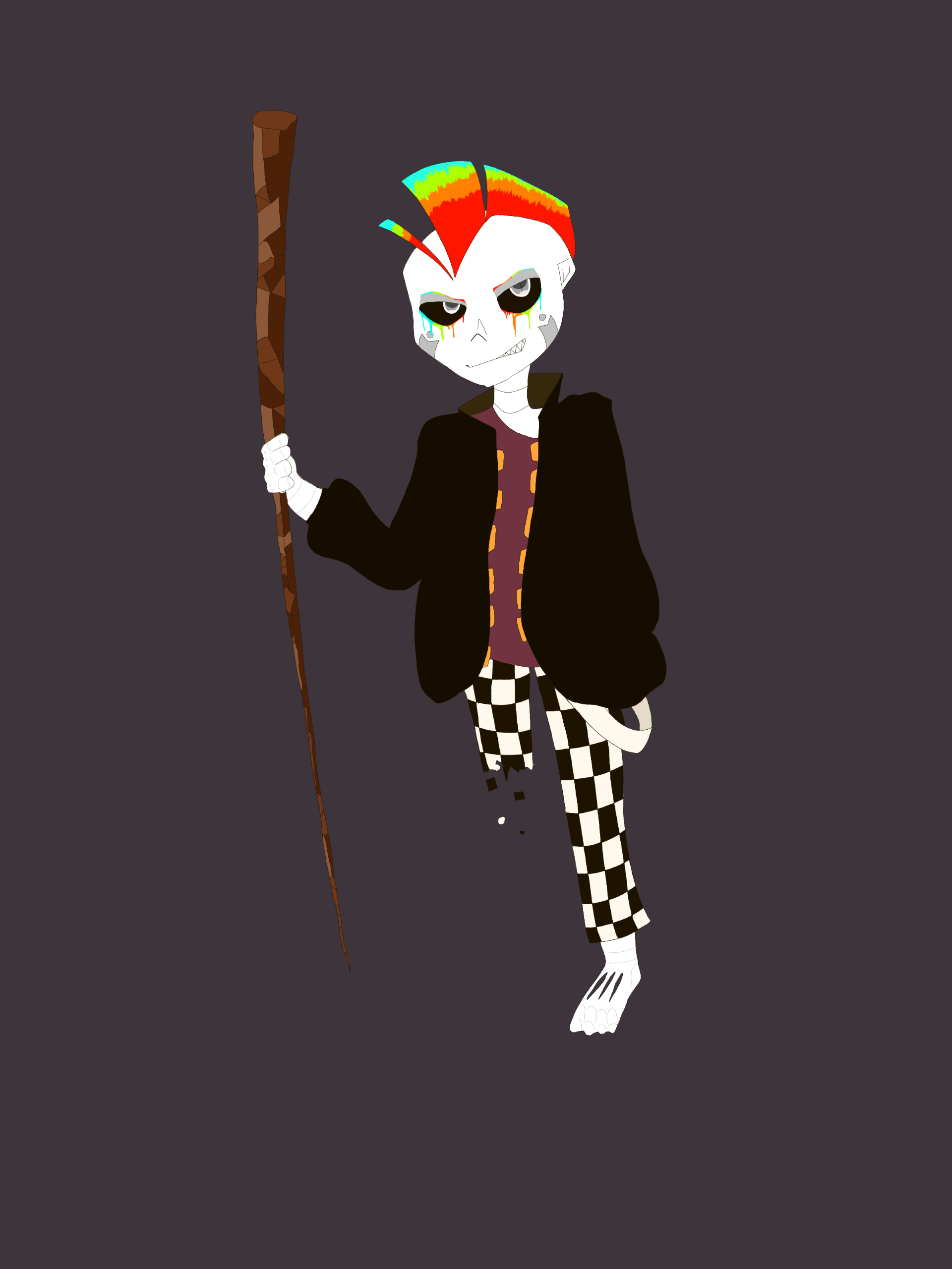 Just An Undertale Blog — Skeles with hair _____ Cross!Sans