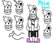 Meld sans Reference sheet (Old Old Design)