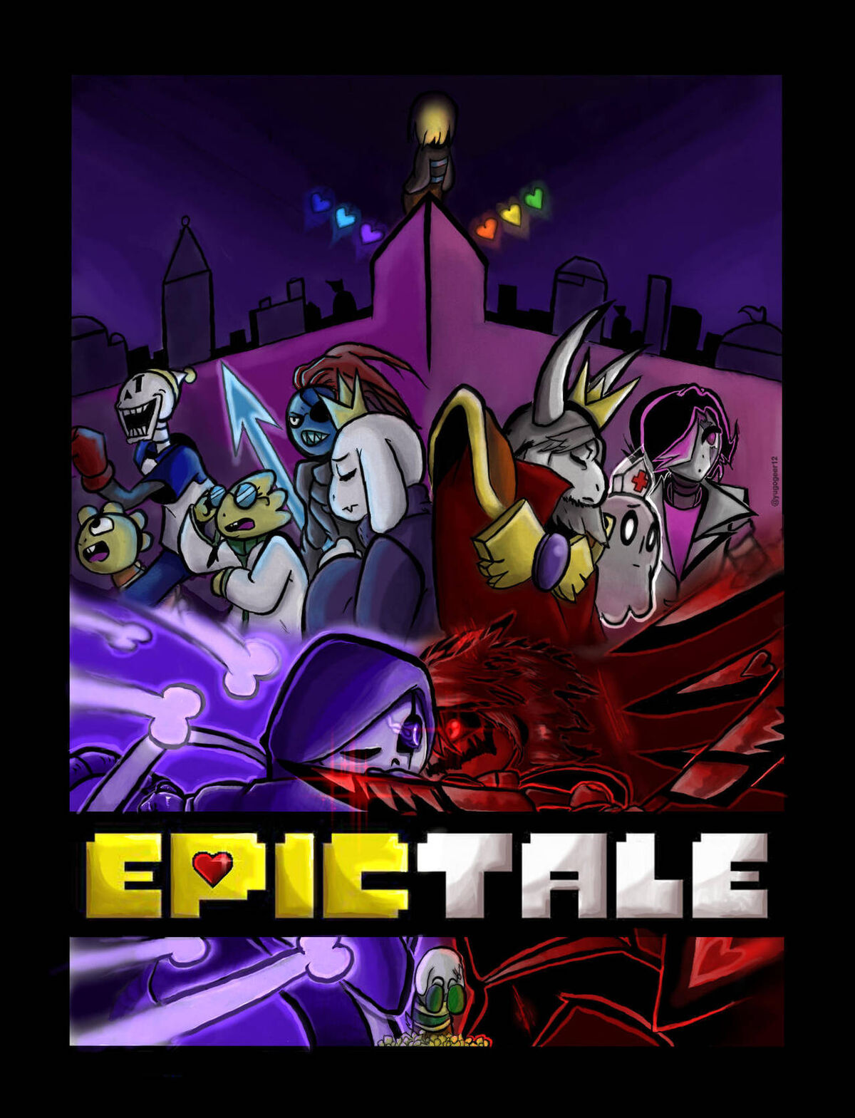 Other version EpicTale Epic! Sans battle! [undertale fangame]※Noob mode 