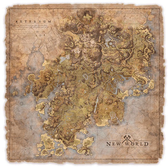 Windsward Map for New World MMO