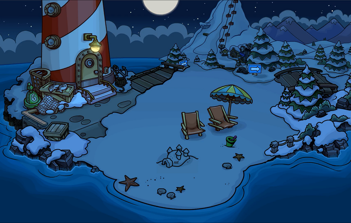 7 years ago today, the Operation: Tri-umph Event started. Herbert was  strinking Penguins, uncolouring rooms, and attempting to blast the island.  Penguins had to explore the Cave Maze to stop his plans