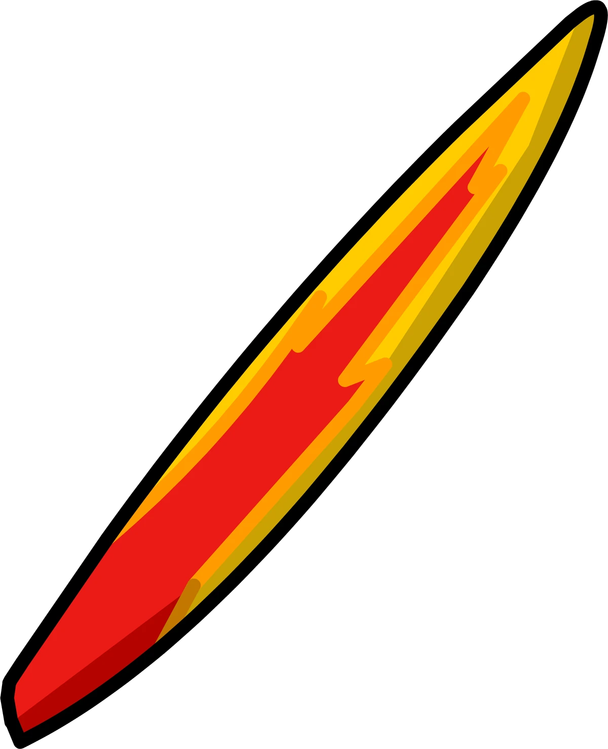 Flame Surfboard | New Club Penguin Wiki | Fandom