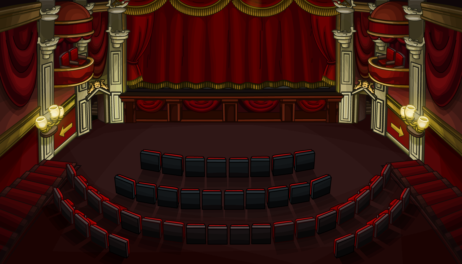 New Club Penguin has added stage as a permanent room along with a