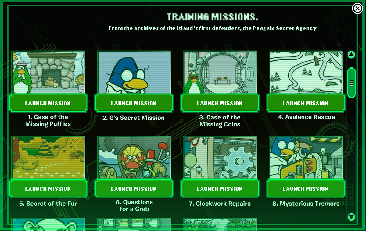 Elite Penguin Force Missions, Club Penguin Wiki