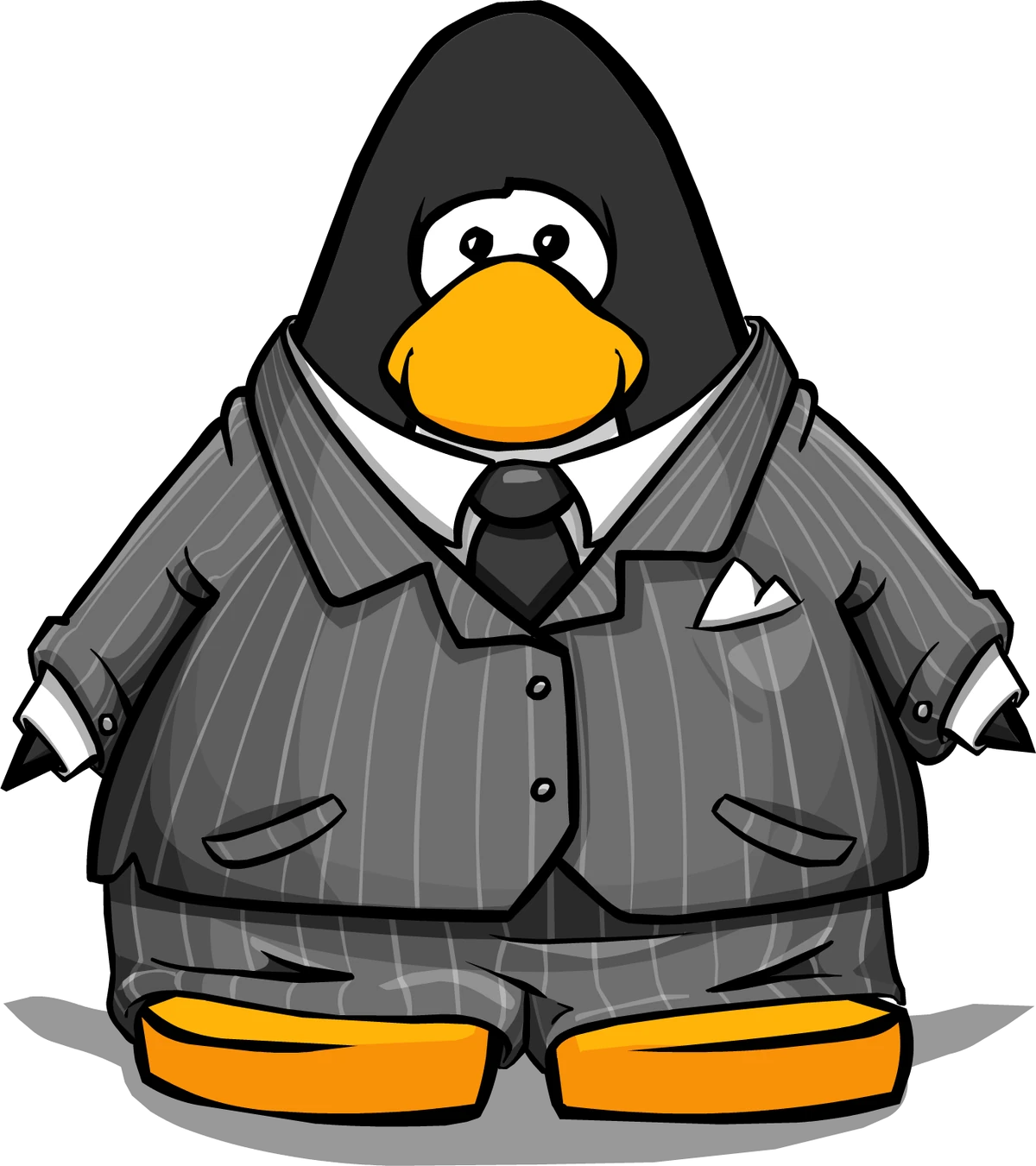Gray Pinstripe Suit New Club Penguin Wiki Fandom