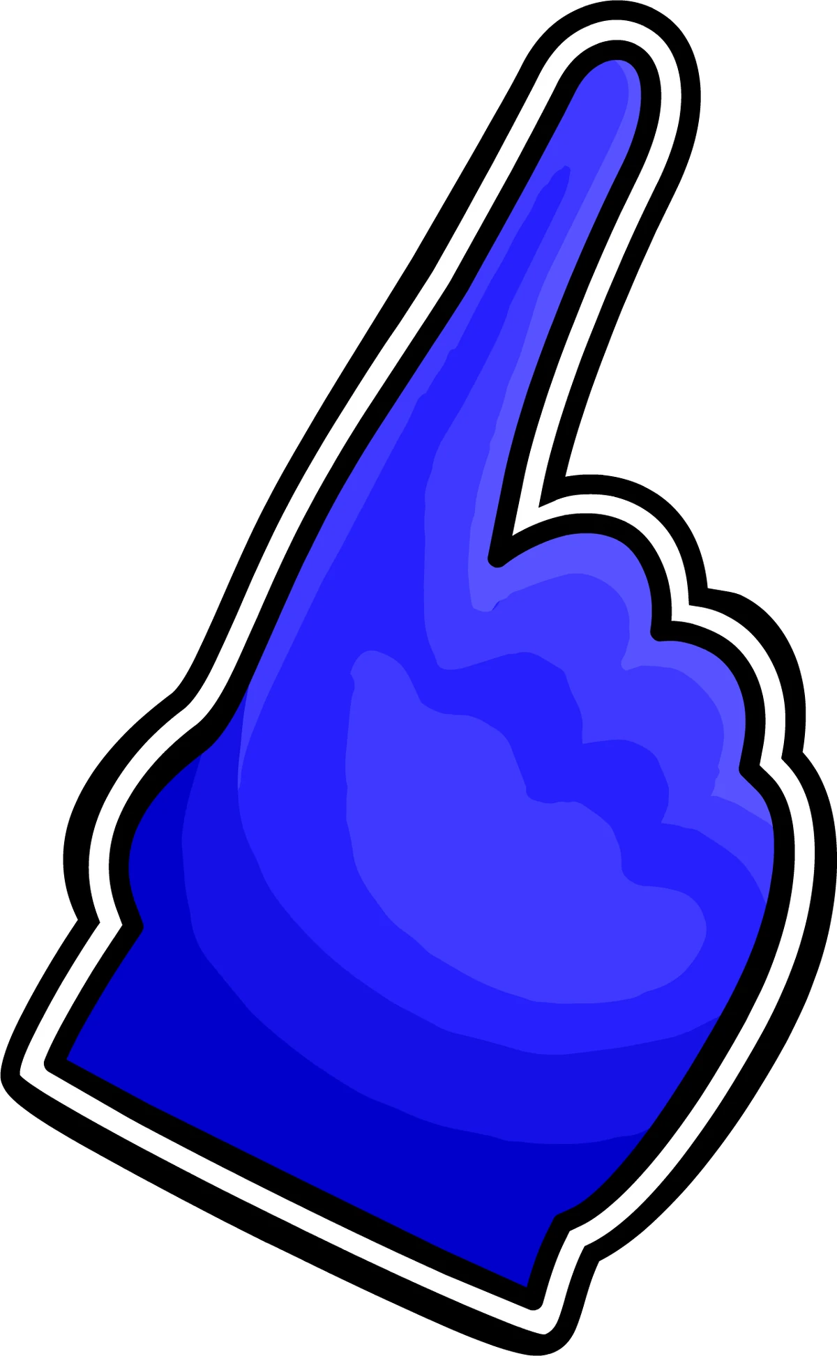 Blue Foam Finger New Club Penguin Wiki Fandom