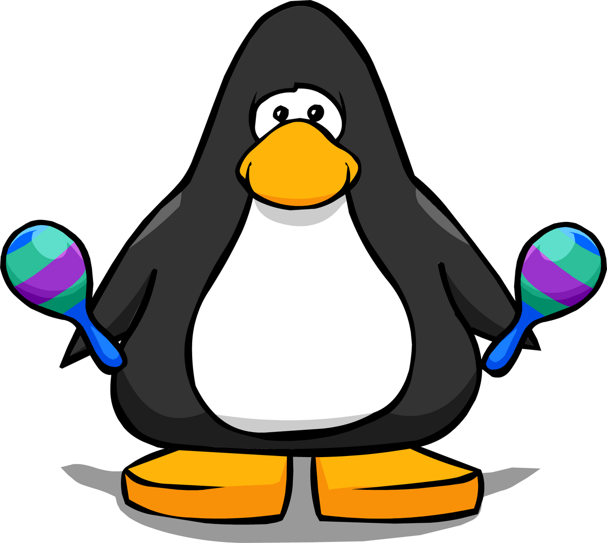 Green and Blue Maracas New Club Penguin Wiki Fandom